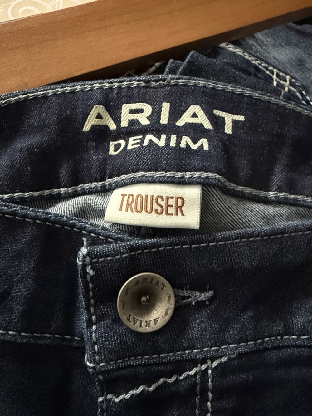 Ariat Nightshade Denim Trouser with Contrast Stitching Mid-Rise